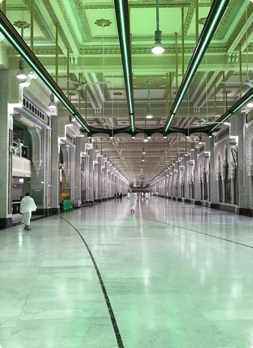 Sa'i between Safa and Marwa